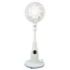 Muvip Ventilador de Pie 80W 8 Aspas - 7 Velocidades - Nebulizador - Funcion de Oscilacion - Luz LED - Color Blanco