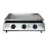 Muvip Plancha de Asar de Gas - 3 Quemadores - Panel de Control y Plancha de Acero - Bandeja Recoge Grasas - Llama Regulable - Superficie Antiadherente