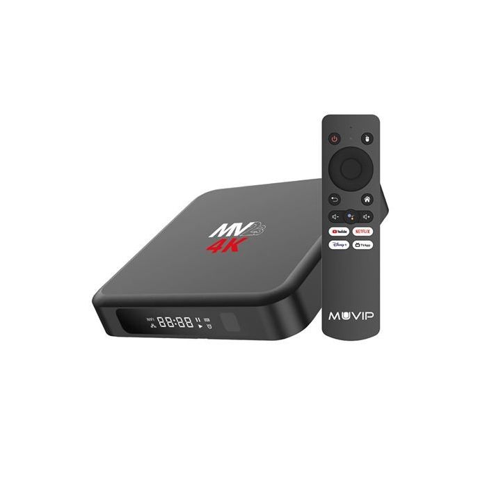 Muvip MV23 Mini PC Smart TV 4K 5G - Android 14 - Quad Core - 4GB RAM - 32GB - Color Negro