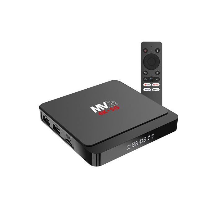 Muvip MV22 Mini PC Smart TV 4K 5G - Android 14 - Quad Core - 2GB RAM - 16GB - Color Negro