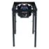 Muvip MV0633 Fogon de Gas Alta Potencia - Quemador de Hierro Fundido - Potencia 4,6kW - Estructura Reforzada  - Llave de Regulacion de Gas - Proteccion de Llama Contra el Viento - Color Negro