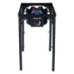 Muvip MV0633 Fogon de Gas Alta Potencia - Quemador de Hierro Fundido - Potencia 4,6kW - Estructura Reforzada  - Llave de Regulacion de Gas - Proteccion de Llama Contra el Viento - Color Negro