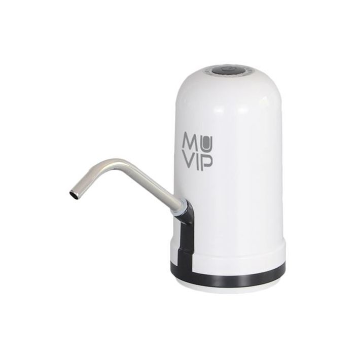 Muvip MV0636 Dispensador de Agua Portatil - Adaptadores para Garrafas de Hasta 20 Litros - Bateria Recargable - Compacto - Indicador LED