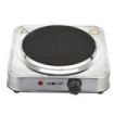 Muvip MV0644 Cocina Electrica de 1 Placa 1500W - Acero Inoxidable - 5 Niveles de Potencia - Termostato con Sistema de Seguridad