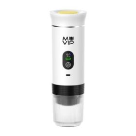 Muvip Xpresscup Cafetera Portatil - Compatible con Cafe Molido y Capsulas DG y NS - Presion de 20 Bares - Modo Caliente y Frio - Color Blanco