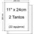 Papel Continuo 11" x 240mm - Juego de 2 Tantos - Envase de 1.500 Unidades - Color Blanco