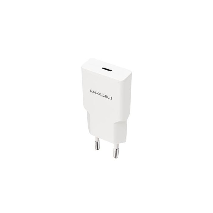 Nanocable Cargador de Pared USB-C/PD 25W - Color Blanco