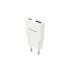 Nanocable Cargador de Pared USB-C/PD + USB-A/QC 30W - Color Blanco