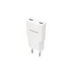Nanocable Cargador de Pared 2xUSB-C/PD 30W - Color Blanco