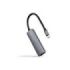 Nanocable Adaptador de Red USB-C a Ethernet Gigabit 10/100/1000 Mbps - USB-C 100W - Aluminio - 18cm - Color Gris