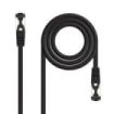 Nanocable Cable Red Latiguillo Cat.8.1 2Ghz LSZH SSTP AWG26 - Longitud 0.5m - Color Negro