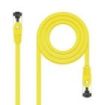Nanocable Cable Red Latiguillo Cat.8.1 2Ghz LSZH SSTP AWG26 - Longitud 0.25m - Color Amarillo