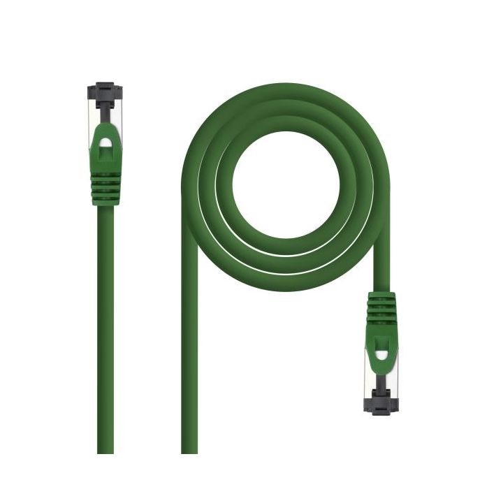 Nanocable Cable Red Latiguillo Cat.8.1 2Ghz LSZH SSTP AWG26 - Longitud 1m - Color Verde