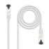 Nanocable Cable Red Latiguillo Cat.8.1 2Ghz LSZH SSTP AWG26 - Longitud 1m - Color Blanco