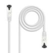 Nanocable Cable Red Latiguillo Cat.8.1 2Ghz LSZH SSTP AWG26 - Longitud 1m - Color Blanco