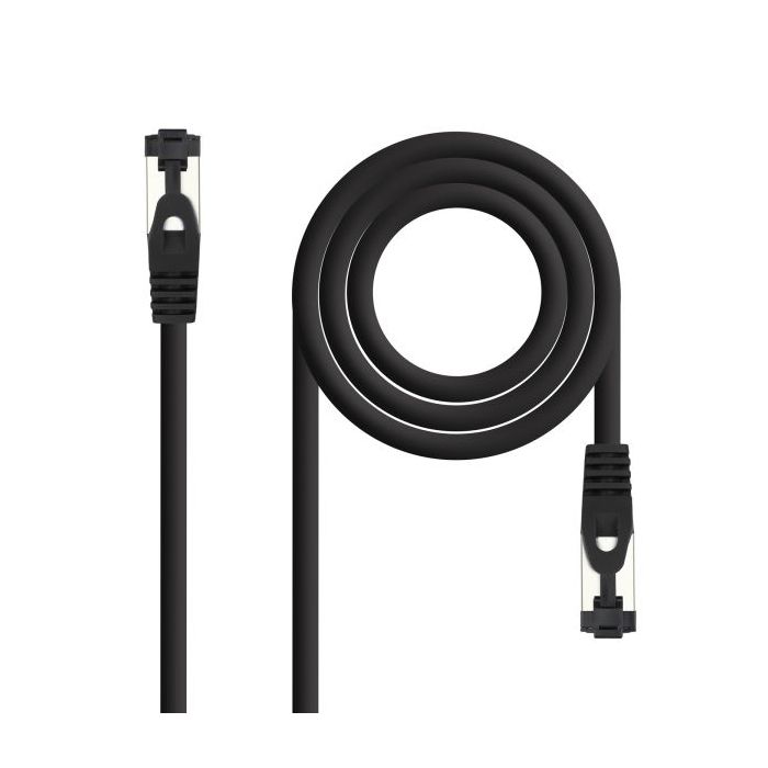 Nanocable Cable Red Latiguillo Cat.8.1 2Ghz LSZH SSTP AWG26 - Longitud 2m - Color Negro