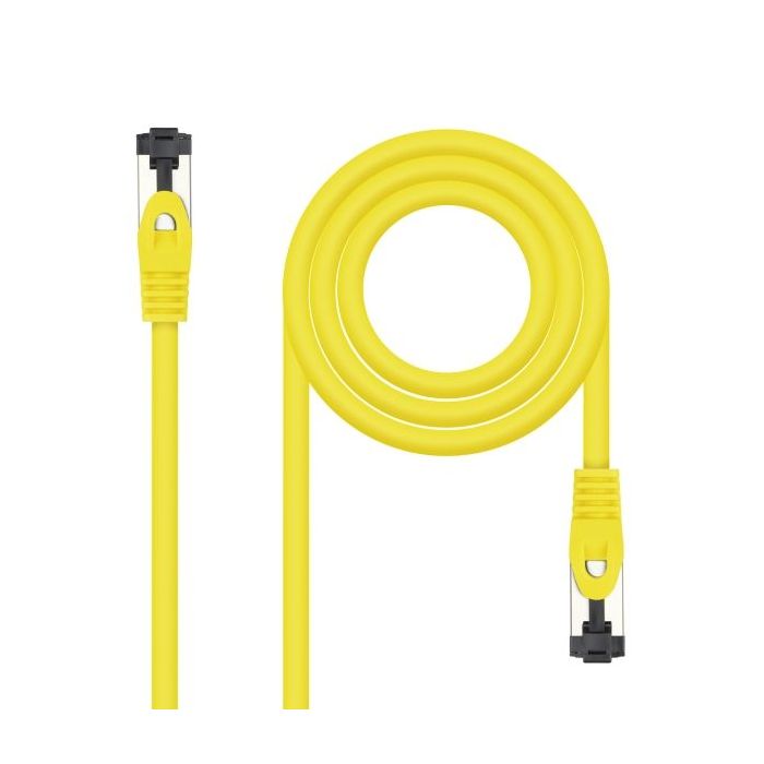 Nanocable Cable Red Latiguillo Cat.8.1 2Ghz LSZH SSTP AWG26 - Longitud 2m - Color Amarillo