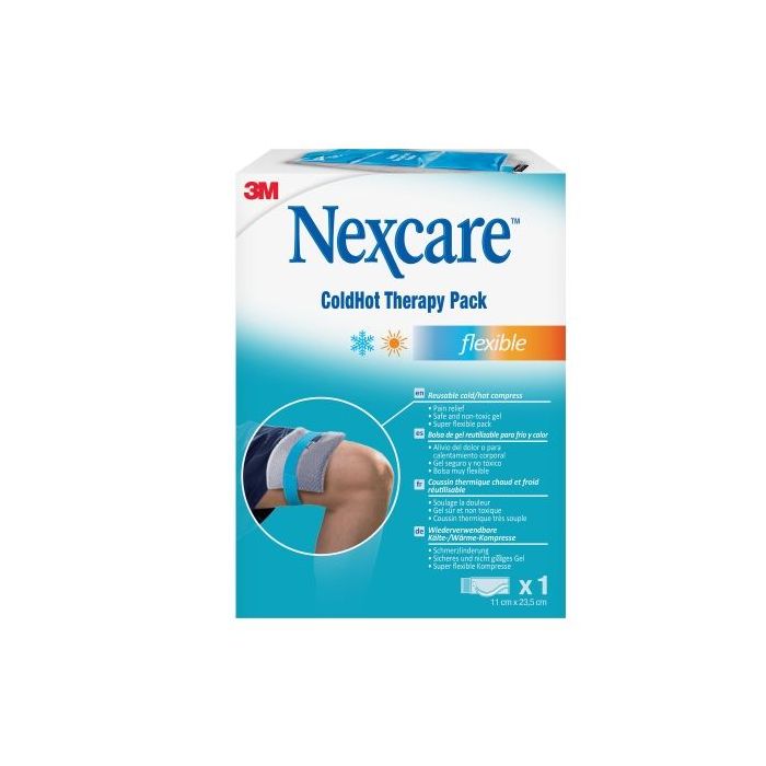 Nexcare Coldhot Therapy Flexible Compresa para Termoterapia - Gel - Frio o Calor Superficial - Incluye Funda Protectora - Color Gris