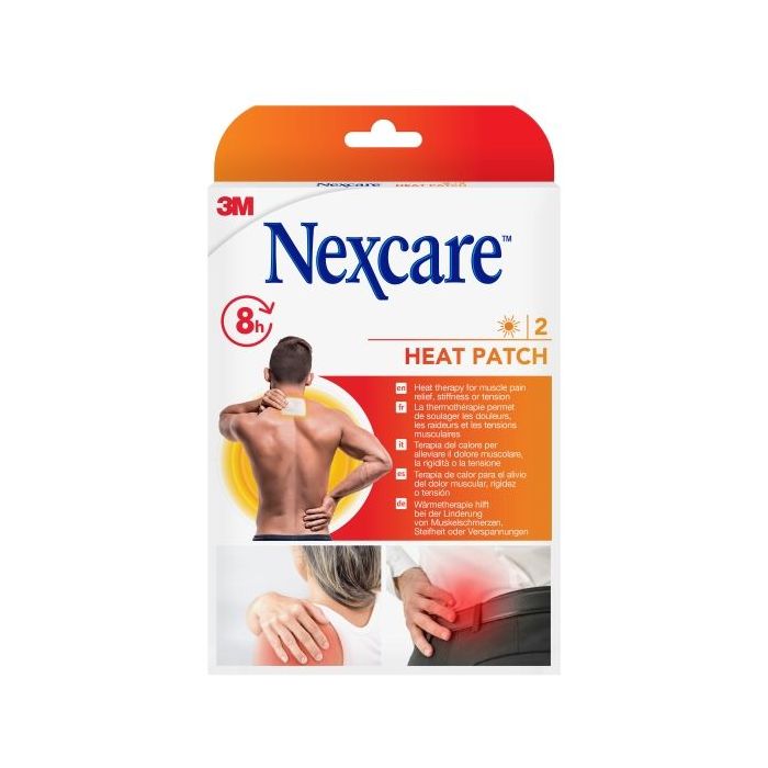 Nexcare Pack de 2 Parches Termicos - 9.5x13cm - Color Blanco