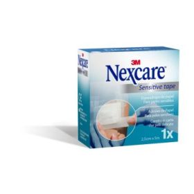 Nexcare Sensitive Esparadrapo - 25mm x 5m - Color Blanco