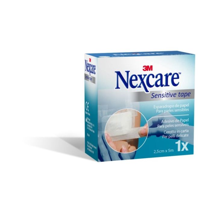 Nexcare Sensitive Esparadrapo - 25mm x 5m - Color Blanco