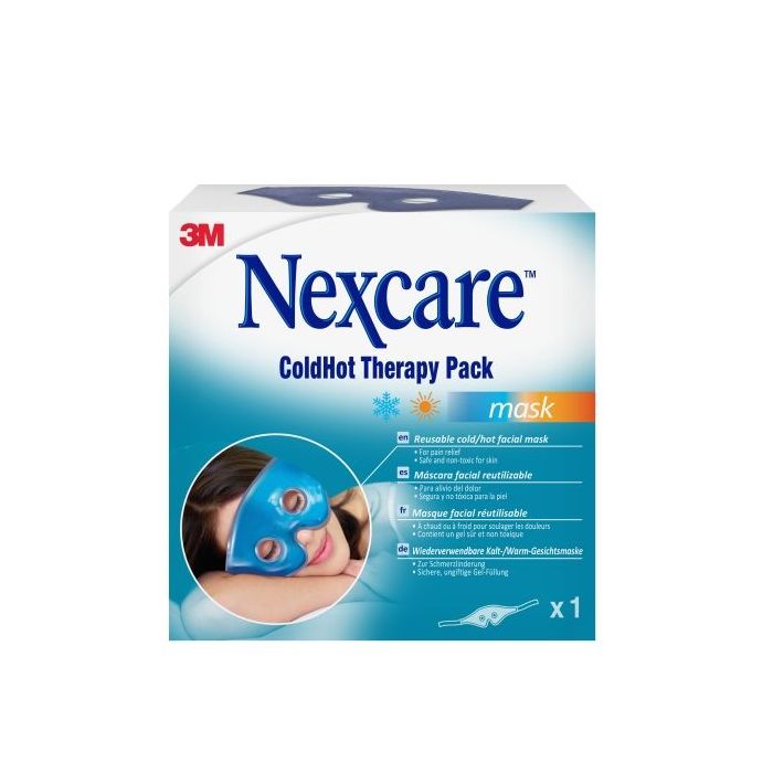Nexcare Coldhot Therapy Mascara para Termoterapia - Frio o Calor Superficial - Reutilizable - Color Azul