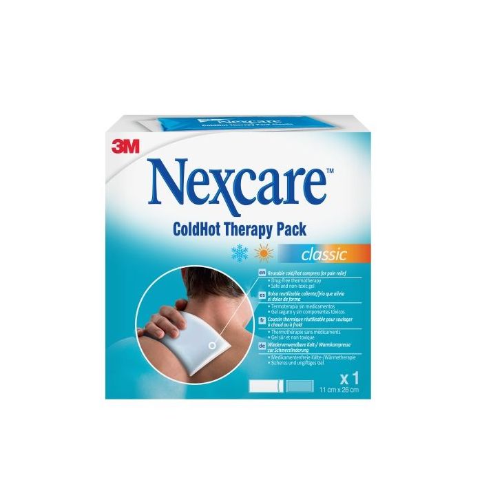 Nexcare Coldhot Therapy Compresa para Termoterapia - Frio o Calor Superficial - Incluye Funda Protectora - Color Blanco