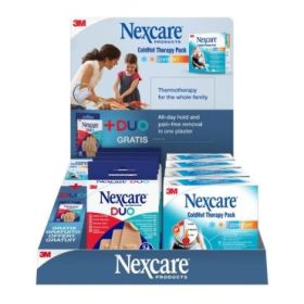 Nexcare Coldhot Therapy Expositor de 12 Unidades de Termoterapia + Apositos - Colores Surtidos