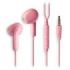 NGS CROSS FLIP Auriculares Intraurales con Microfono - Jack 3,5mm - Boton Multifuncion - Color Rosa