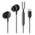 NGS CROSS STEP Auriculares Intraurales con Microfono - USB-C - Boton Multifuncion - Color Negro