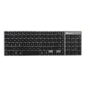 NGS Fortune-BT Teclado Multidispositivo Inalambrico USB Bluetooth - Portugues - Silencioso - Teclas X-Type - Bateria Recargable