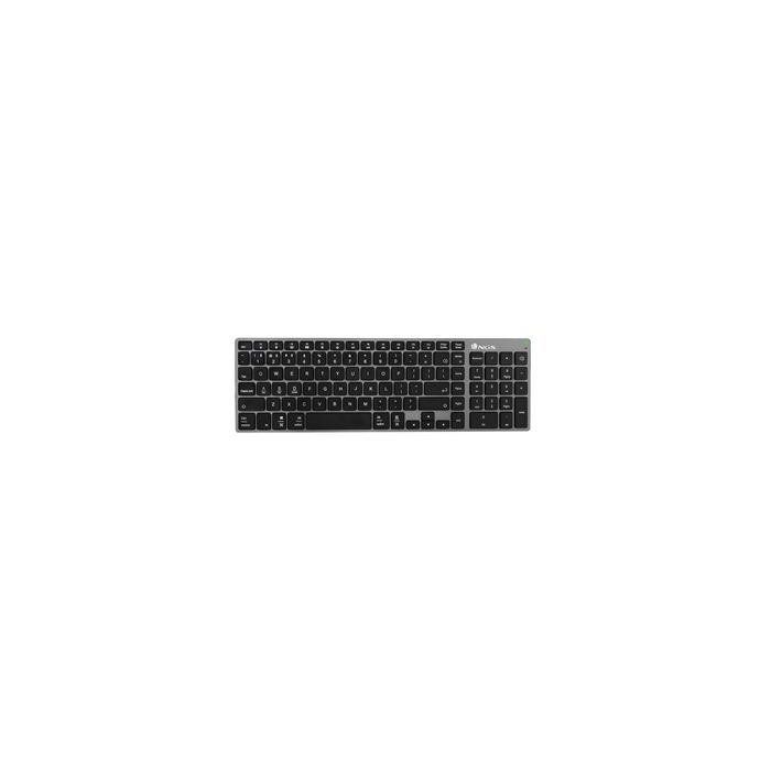 NGS Fortune-BT Teclado Multidispositivo Inalambrico USB Bluetooth - Portugues - Silencioso - Teclas X-Type - Bateria Recargable