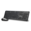 NGS Kit Teclado Inalambrico y Raton Inalambrico 1200dpi - 12 Teclas Multimedia - Indicadores LED -  Color Negro