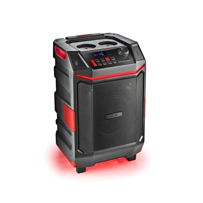 NGS Altavoz Premium 300W - Bluetooth 5.4 - USB y AUX - Iluminacion LED - Resistente al Agua - Color Negro
