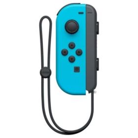 Nintendo Mando Joy-Con Izquierdo para Nintendo Switch - Vibracion HD - Sensor de Movimiento - Acelerometro y Giroscopio - Conectividad Bluetooth - Color Azul Neon