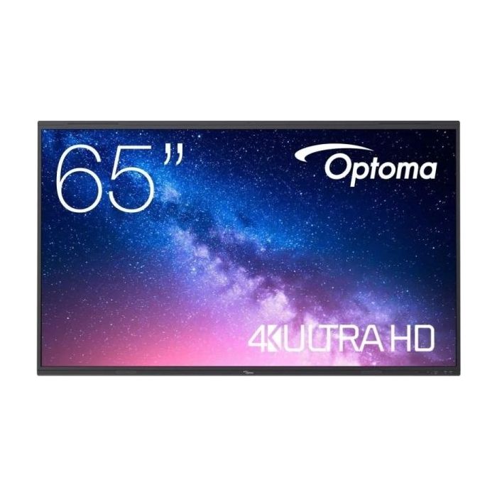 Optoma Creative Touch Serie 5 Pantalla Interactiva Tactil 65" UltraHD 4K - Tiempo de Respuesta 6ms - 32 Puntos Tactiles Simultaneos - HDMI, VGA, DisplayPort, USB-A, C, RJ-45 - Android 13