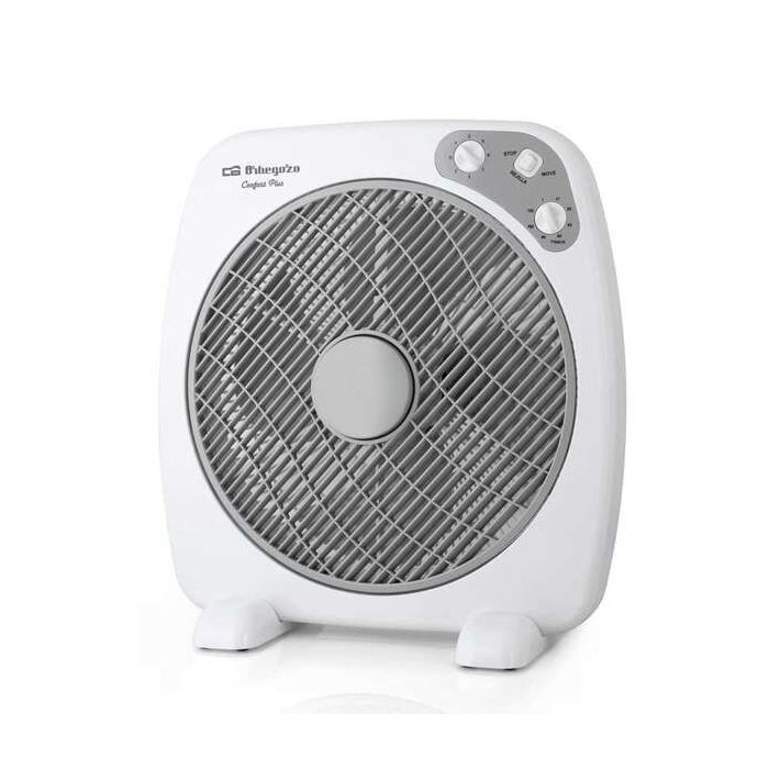 Orbegozo BF 0140 Ventilador Portatil con Difusor Rotativo y Temporizador - Ideal para Oficina, Camping y Habitaciones Pequeñas - Silencioso y Potente