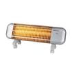 Orbegozo BPM 0105 Estufa de Cuarzo - Potencia 1200W - Seguridad Antivuelco - 2 Niveles de Calor - Ruedas de Transporte - Reflector Protegido - 7.7x23.3x16.7cm - Color Gris