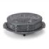 Orbegozo BR 92 Brasero Electrico - Potencia 900W - Rejilla de Seguridad - Asas de Tacto Frio - 2 Niveles de Calor - 40x15x39cm - Color gris oscuro
