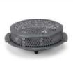 Orbegozo BR 92 Brasero Electrico - Potencia 900W - Rejilla de Seguridad - Asas de Tacto Frio - 2 Niveles de Calor - 40x15x39cm - Color gris oscuro