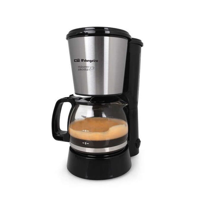 Orbegozo CG 4016 Cafetera de Goteo Aroma Perfecto - Potencia 650W - Capacidad 6 Tazas - Filtro Permanente - Deposito con Indicador de Nivel de Agua - Mantenimiento Caliente 30min - Desconexion Automatica