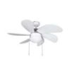 Orbegozo CP 15076 B Ventilador de Techo - Ideal para Ambientes Pequeños - Consumo Minimo de Energia - Sistema de Ventilacion Reversible - Silencioso - 3 Velocidades - Potencia 50W