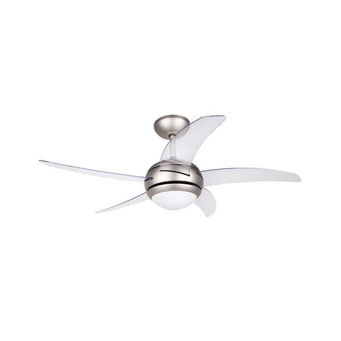 Orbegozo CP 54132 Ventilador de Techo - Silencioso y Eficiente - 5 Aspas Transparentes - 3 Velocidades - Mando a Distancia - Sistema Reversible - Ahorro Energetico
