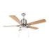 Orbegozo Ventilador de Techo Eco Breeze - Silencioso y Potente - 5 Palas Reversibles - 3 Velocidades - Plafon Incluido - Acero Inoxidable