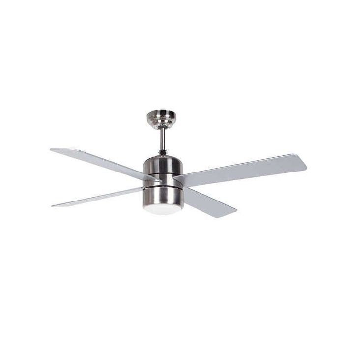 Orbegozo CP 72120 Ventilador de Techo Inoxidable - Aspas Silver - Sistema de Ventilacion Reversible - Mando a Distancia - Ideal para Cocinas y Ambientes Modernos