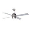 Orbegozo CP 72120 Ventilador de Techo Inoxidable - Aspas Silver - Sistema de Ventilacion Reversible - Mando a Distancia - Ideal para Cocinas y Ambientes Modernos