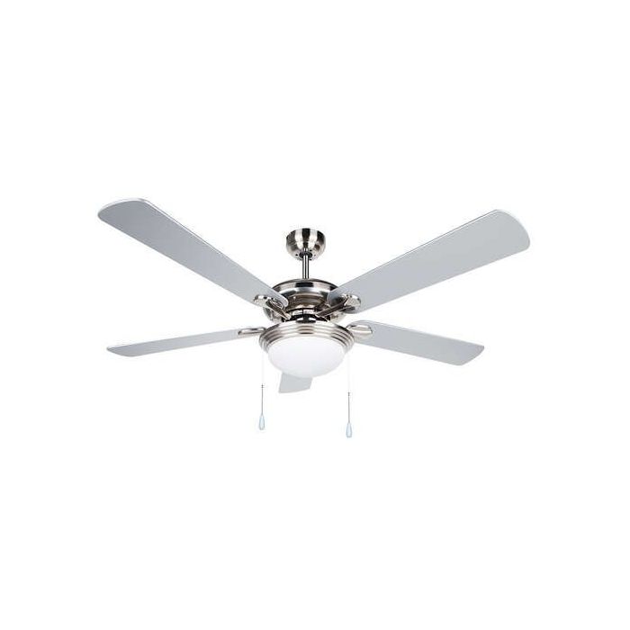 Orbegozo CP 83132 Ventilador de Techo con Luz - Silencioso y Eficiente - 5 Aspas Reversibles - 3 Velocidades de Ventilacion - Ideal para Climatizar Cualquier Habitacion