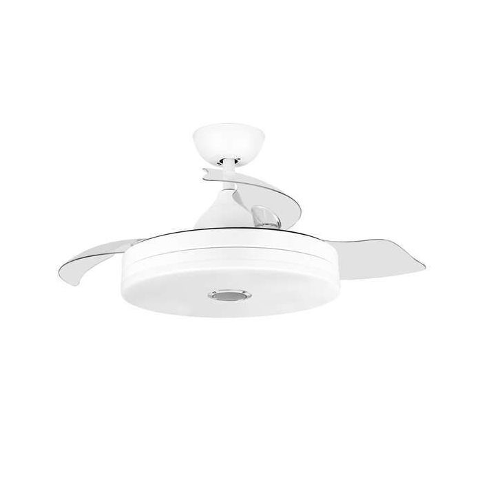 Orbegozo CPB 123105 Ventilador de Techo con Altavoz Bluetooth - Potente y Silencioso - Luz LED - Funcion Reversible - Mando a Distancia - Estilo Moderno