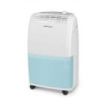Orbegozo DH 2025 Deshumidificador - Potencia 420W - Absorbe 20 L/Dia - Deposito de 3.6L - Respetuoso con el Medio Ambiente - Temporizador - Ruedas y Asa de Transporte - 34.5x22.5x58cm - Color blanco y azul