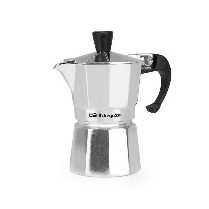 Orbegozo KF 100 Cafetera Italiana Compacta - Delicioso Cafe en una Taza - Mango Ergonomico - Valvula de Seguridad - Facil Limpieza - para Cocinas a Gas - Electricas y Vitroceramica